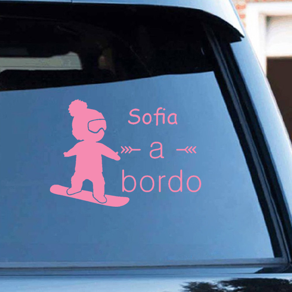 1pc Vinyl baby a bordo colorfu - đánh giá và giá Home Decor Unique Items