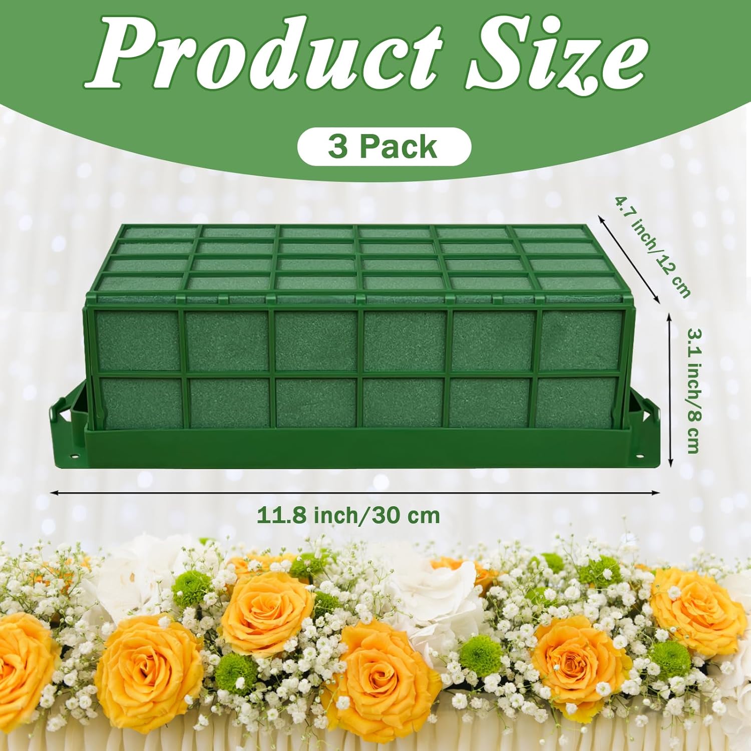 3-Pack Green Rectangular Flora - đánh giá và giá Home Decor Unique Items