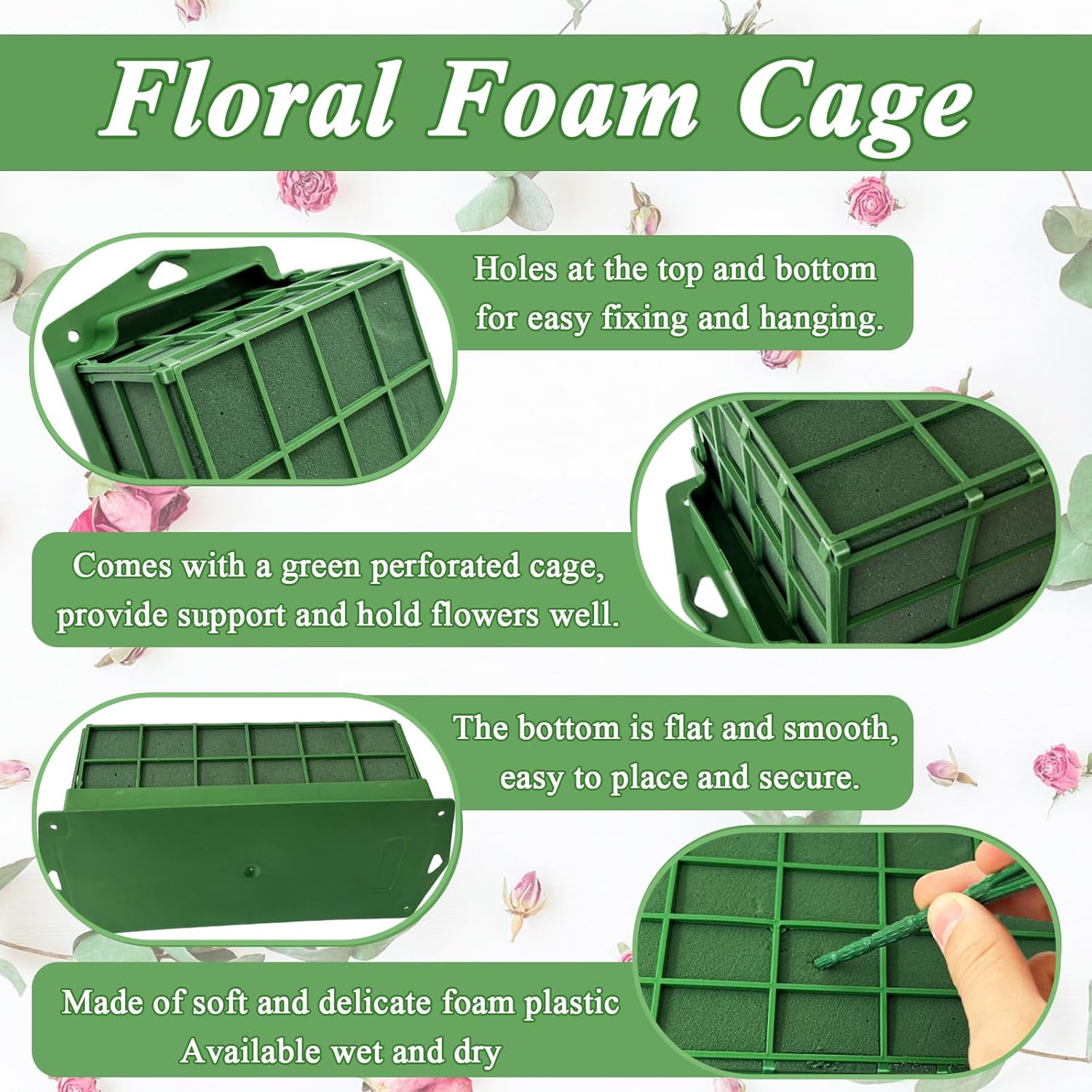 3-Pack Green Rectangular Flora - đánh giá và giá Home Decor Unique Items