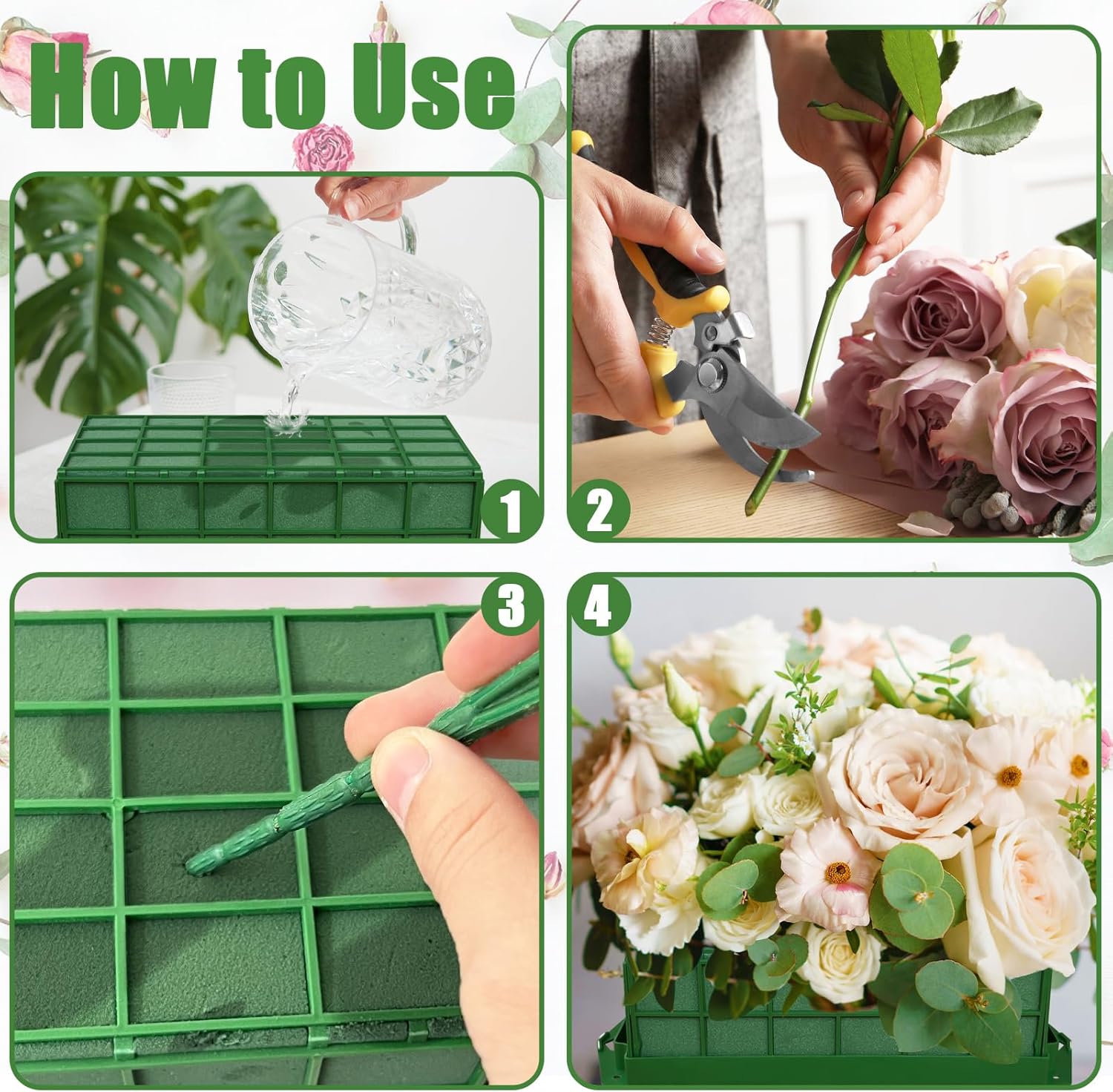 3-Pack Green Rectangular Flora - đánh giá và giá Home Decor Unique Items