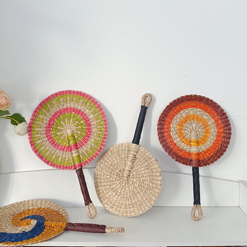 Woven Straw Fan Summer Cooling - đánh giá và giá Home Decor Bali