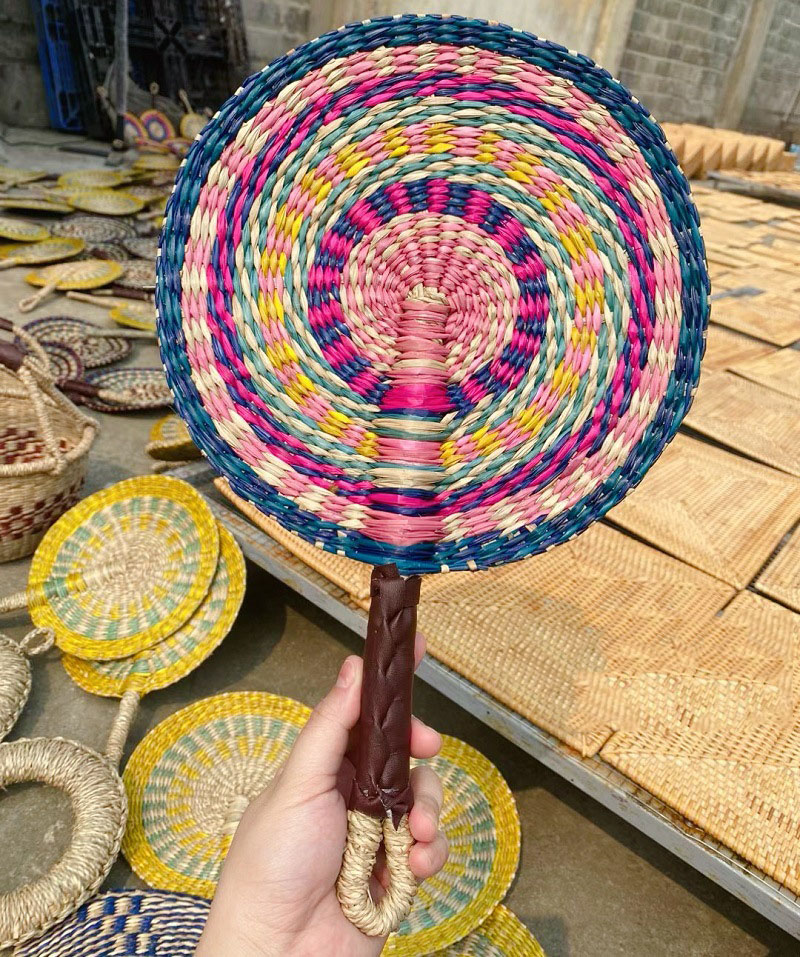 Woven Straw Fan Summer Cooling - đánh giá và giá Home Decor Bali