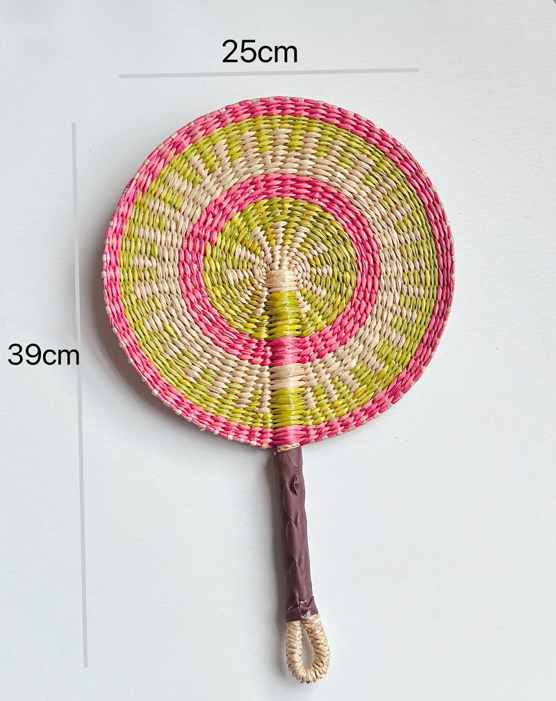 Woven Straw Fan Summer Cooling - đánh giá và giá Home Decor Bali
