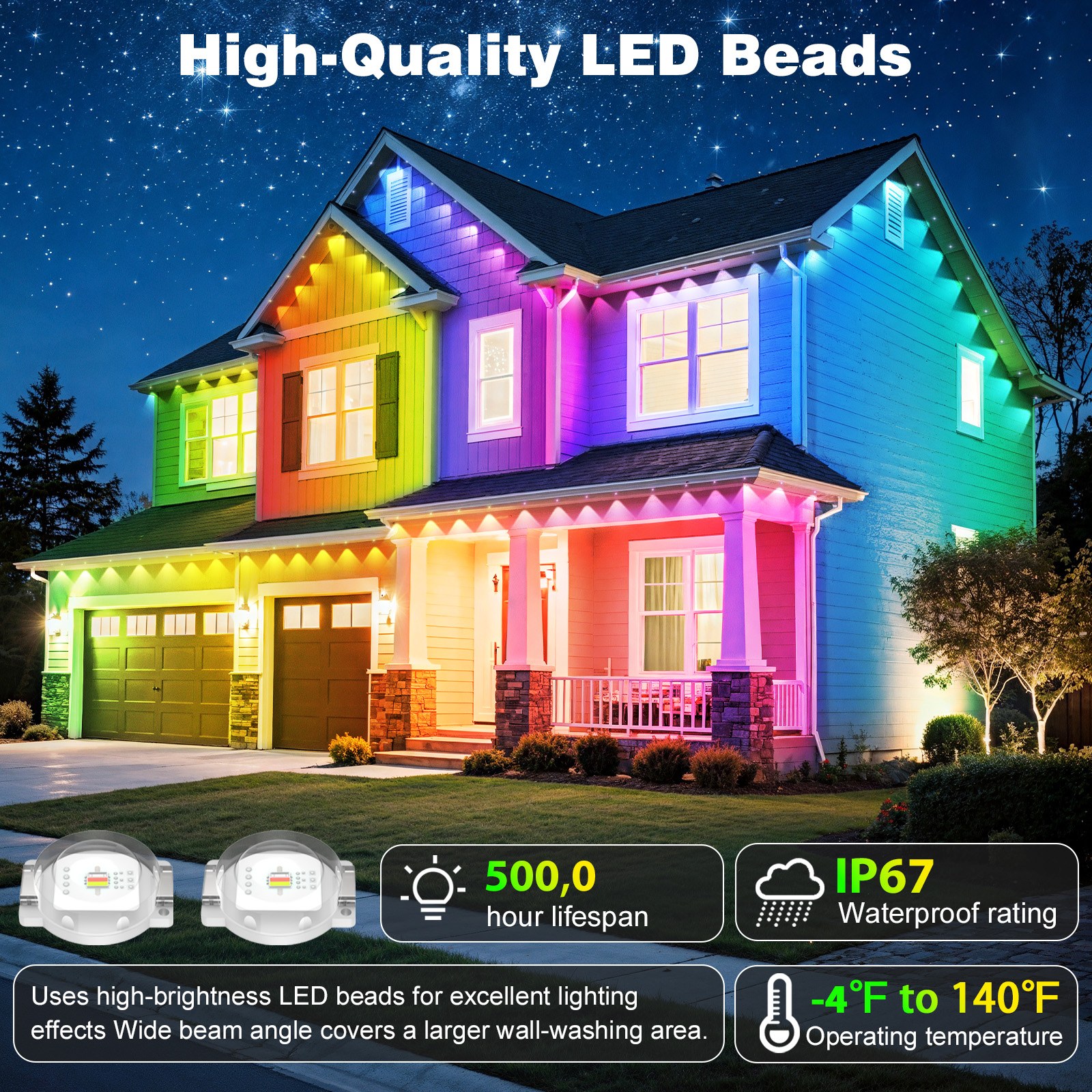 500FT Permanent Outdoor LED St - đánh giá và giá Home Decor App Free