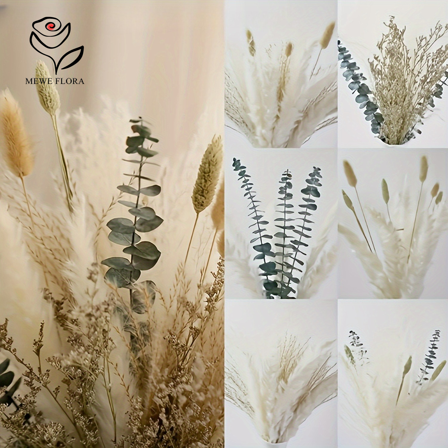 55PCS Elegant Pampas Dried Flo - đánh giá và giá Dried Flower Bouquet
