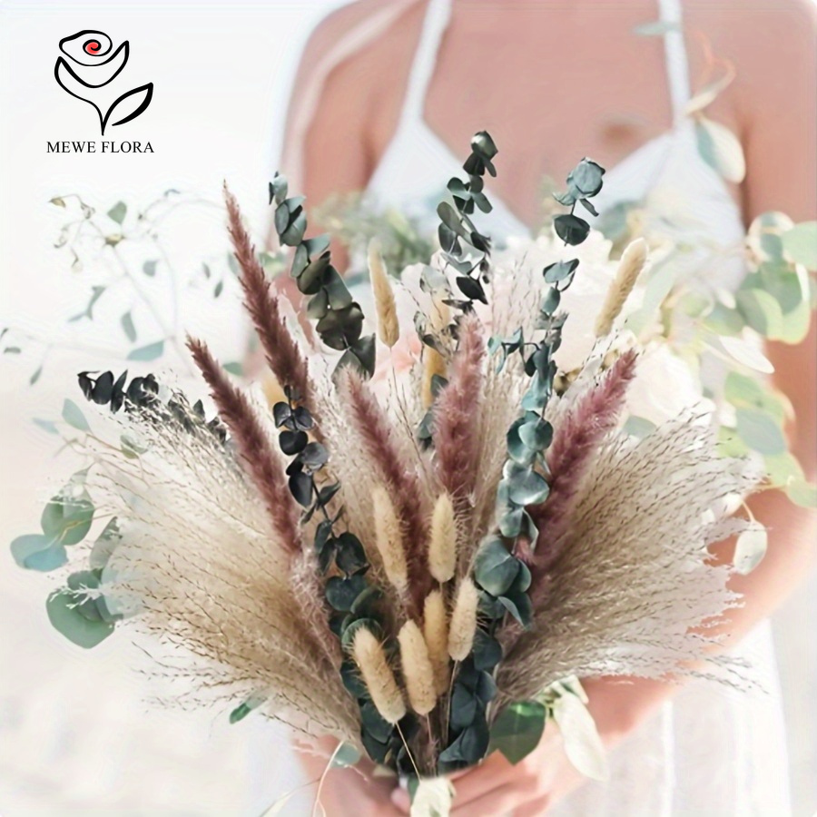 55PCS Elegant Pampas Dried Flo - đánh giá và giá Dried Flower Bouquet