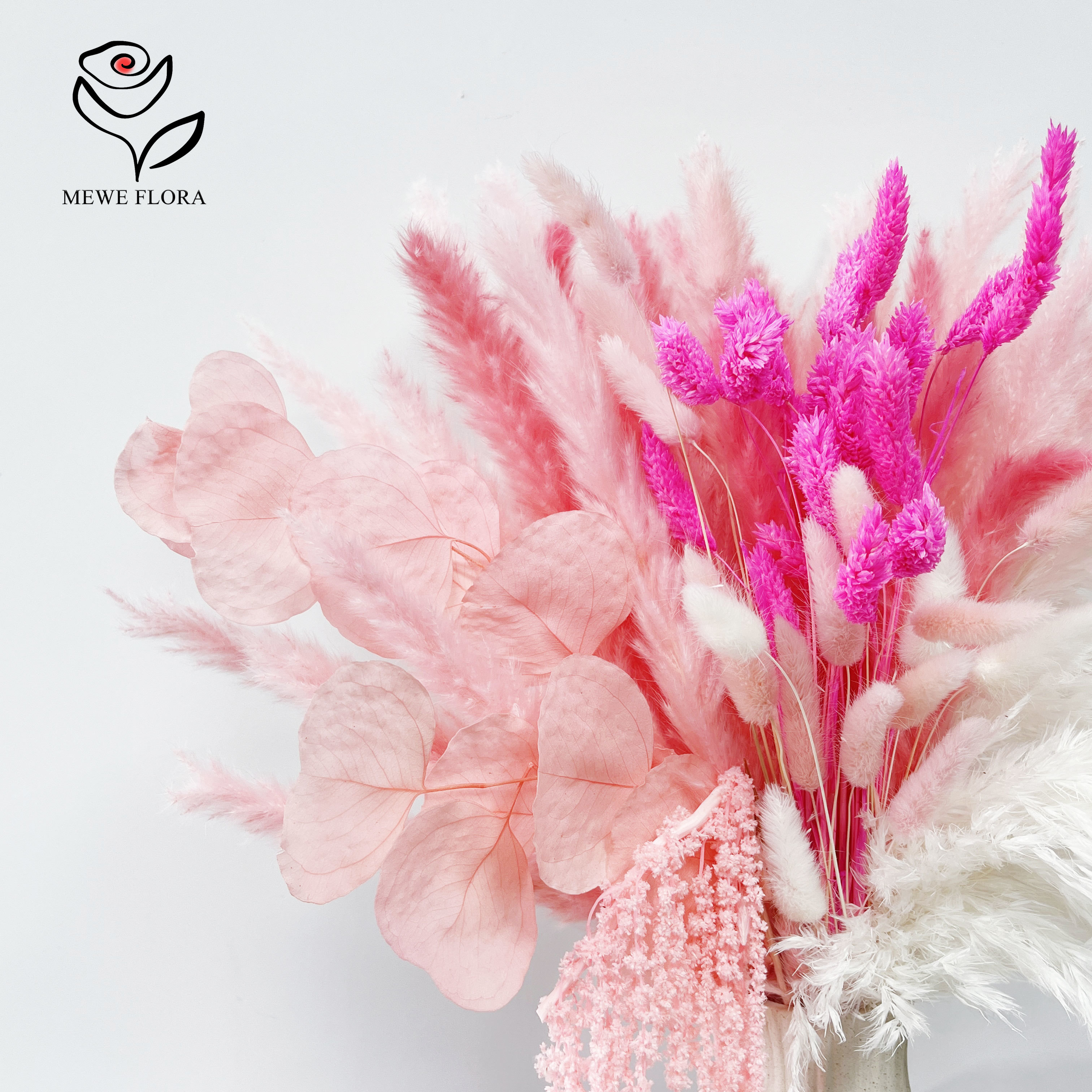 Natural Pampas Pink Dried Flow - đánh giá và giá Dried Flower Bouquet