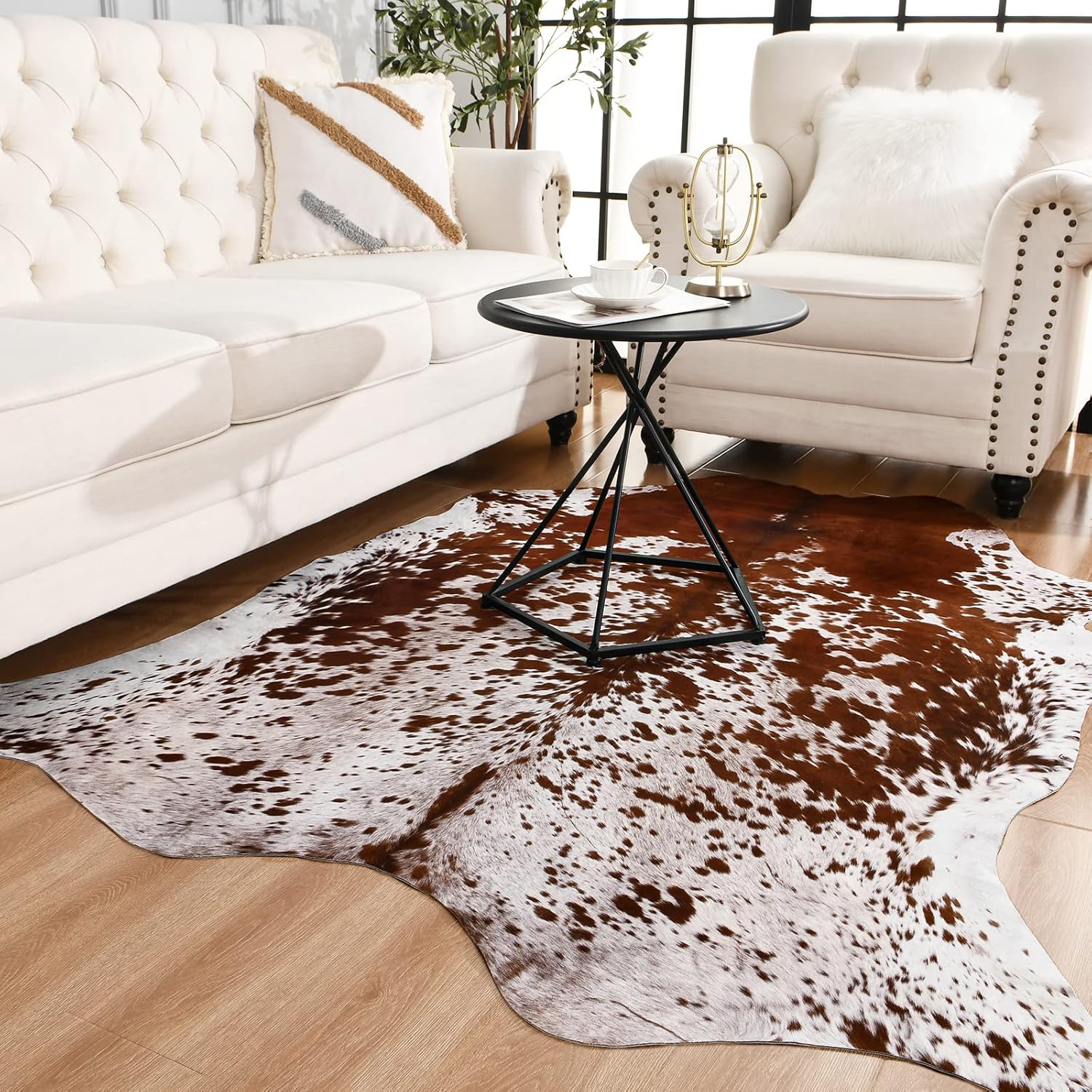 Faux Cowhide Rug 5.2x6.3 Feet  - đánh giá và giá Cowhide Rug Faux