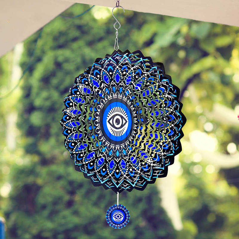 Wind Spinner Blue Evil Eye Han - đánh giá và giá Home Decor Bali