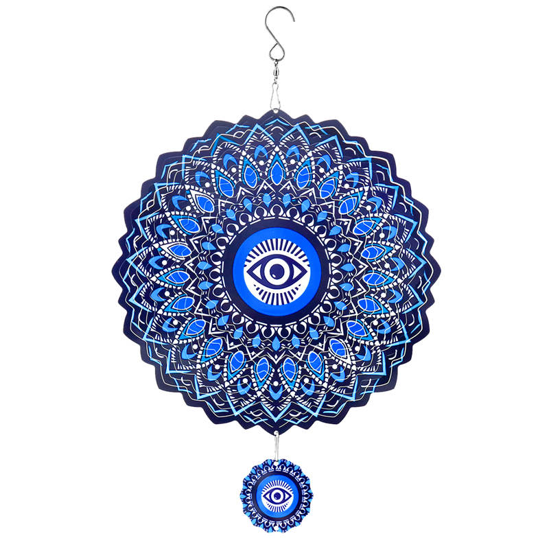 Wind Spinner Blue Evil Eye Han - đánh giá và giá Home Decor Bali