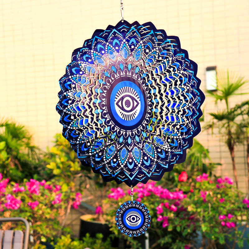 Wind Spinner Blue Evil Eye Han - đánh giá và giá Home Decor Bali