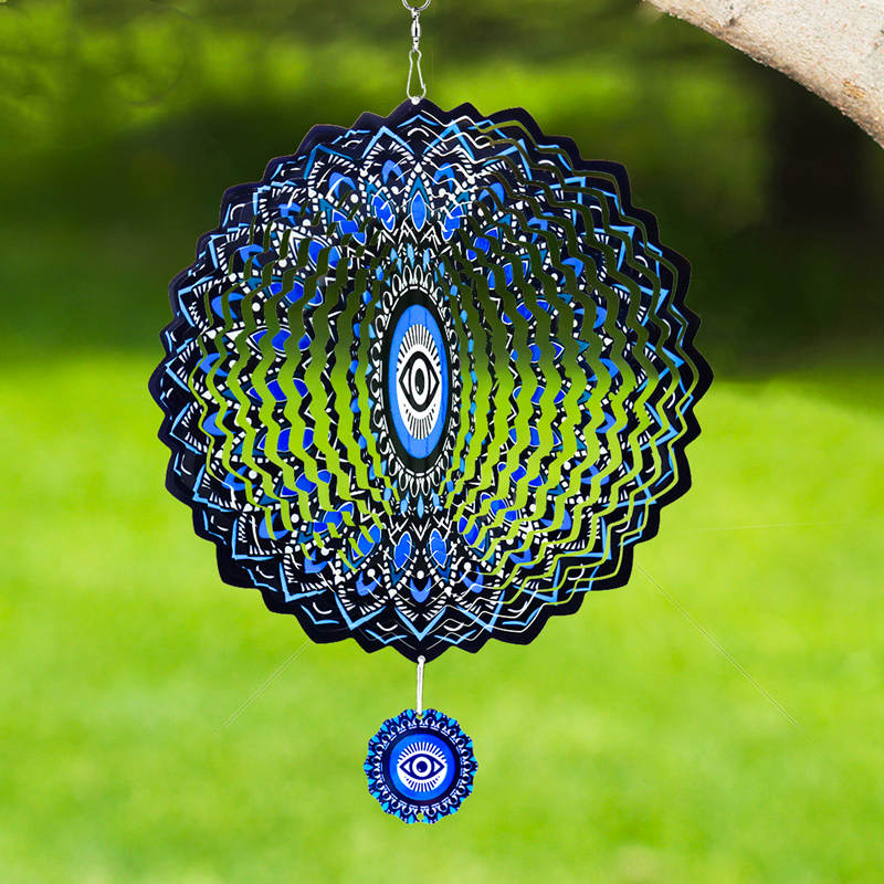 Wind Spinner Blue Evil Eye Han - đánh giá và giá Home Decor Bali