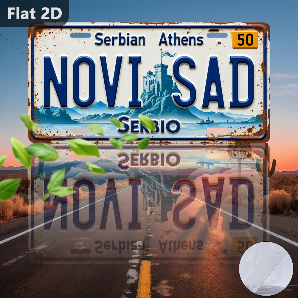 Vintage 2D Tin Sign Novi Sad C - đánh giá và giá Home Decor Novi Sad
