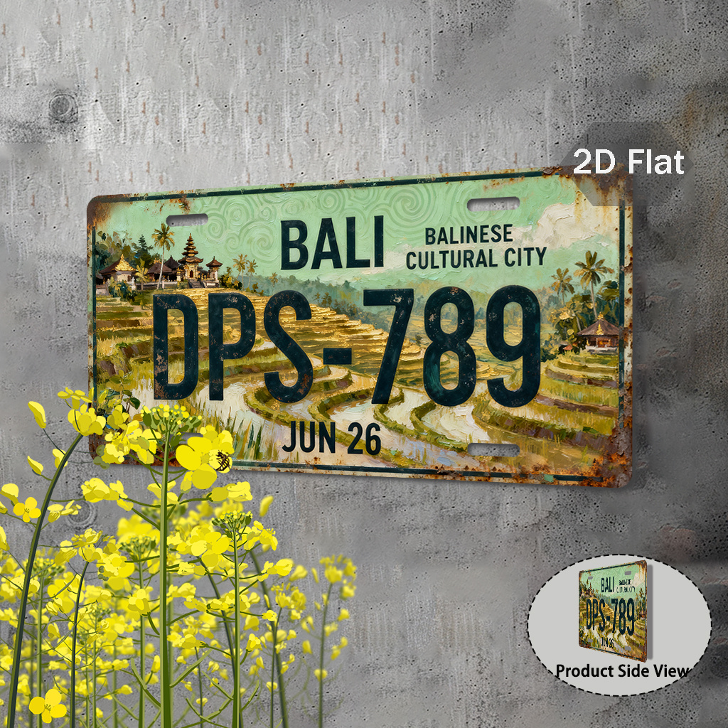 AL Sign - Vintage Durable Meta - đánh giá và giá Home Decor Bali