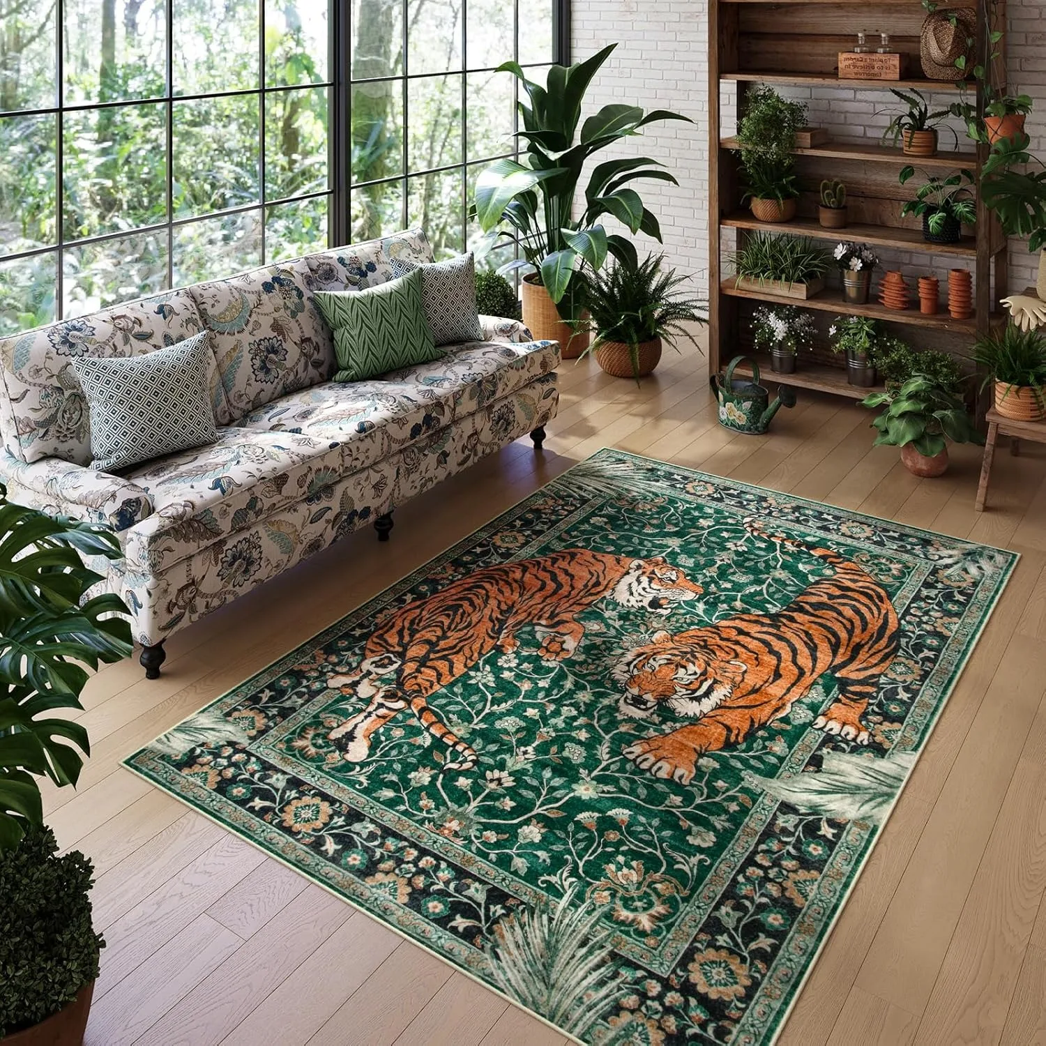 Jungle Tiger Rug for Living Ro - đánh giá và giá Home Decor Online Free