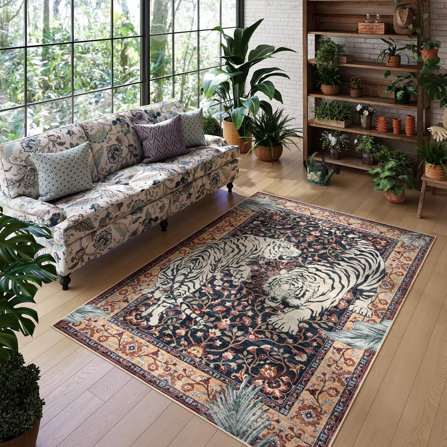 Jungle Tiger Rug for Living Ro - đánh giá và giá Home Decor Online Free
