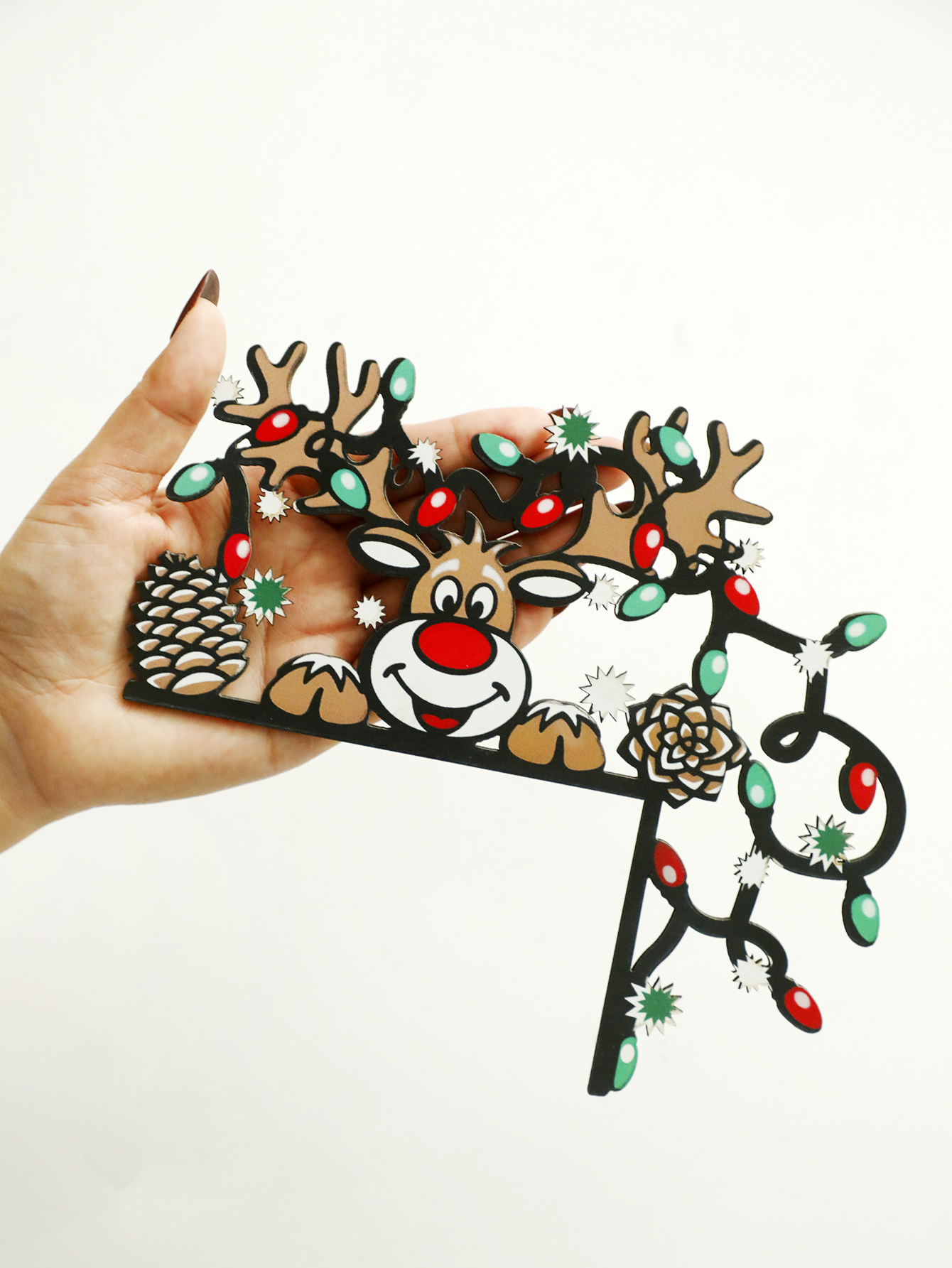 Christmas Reindeer Door Corner - đánh giá và giá Home Decor Wallpaper