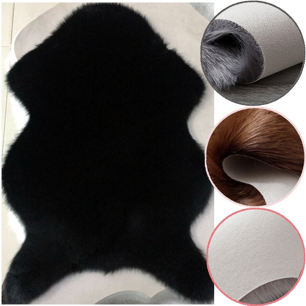40x60cm New Carpet Plush Soft  - đánh giá và giá Cowhide Rug Faux