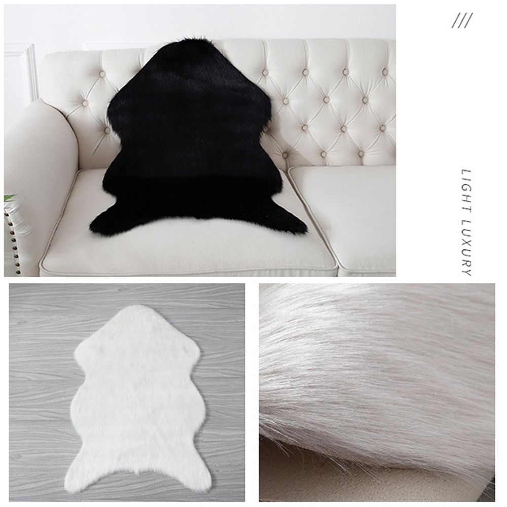 40x60cm New Carpet Plush Soft  - đánh giá và giá Cowhide Rug Faux