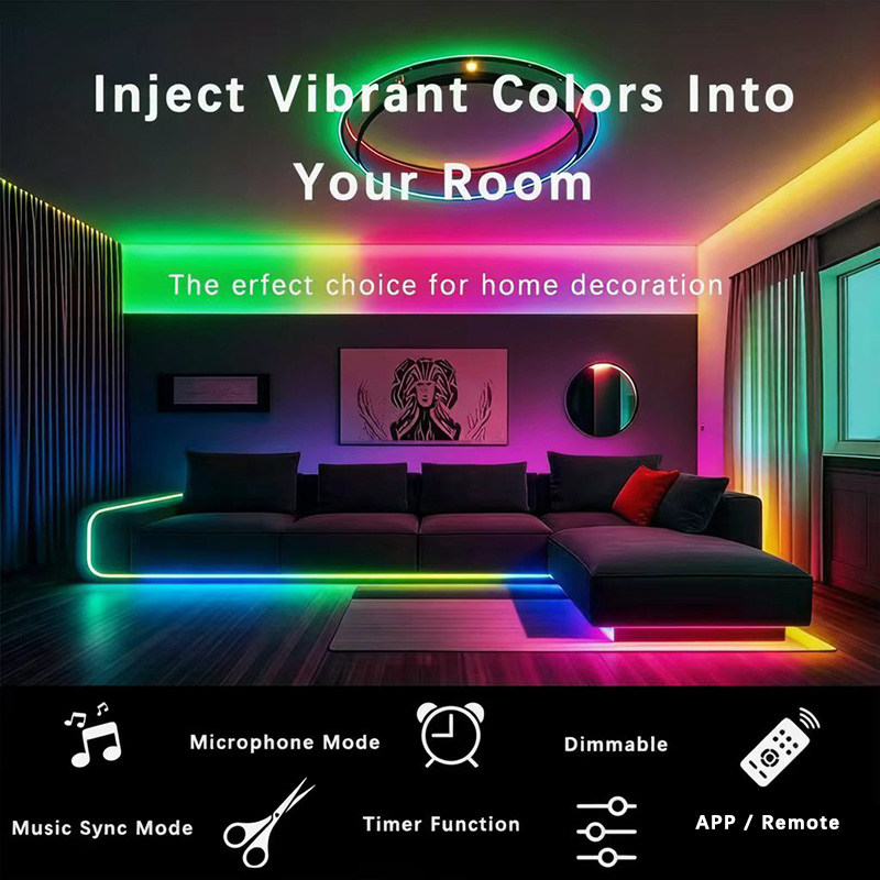 5V USB RGBIC LED Neon Rope Lig - đánh giá và giá Home Decor App Free