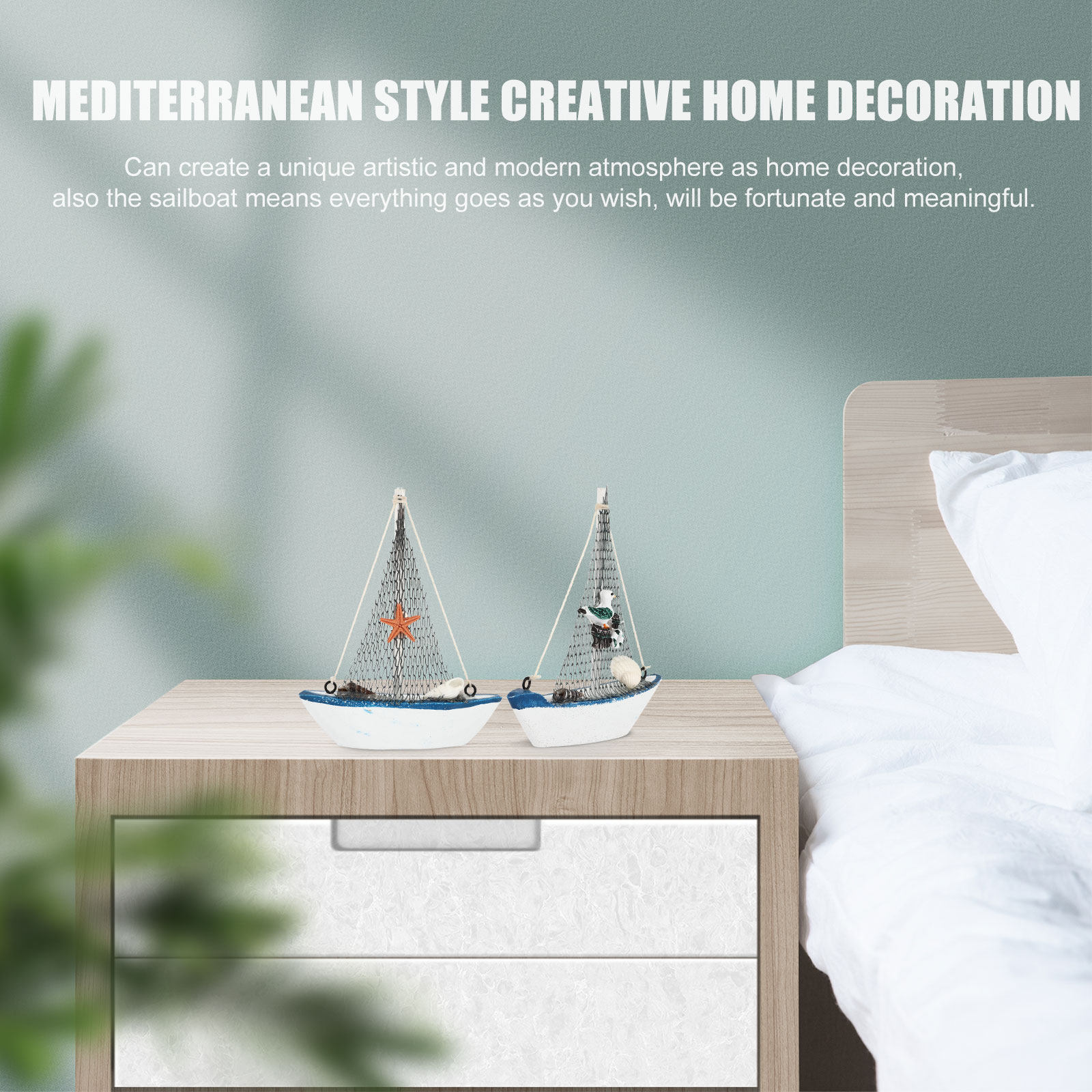 4Pcs Exquisite Sailboat Decora - đánh giá và giá Home Decor Nautical