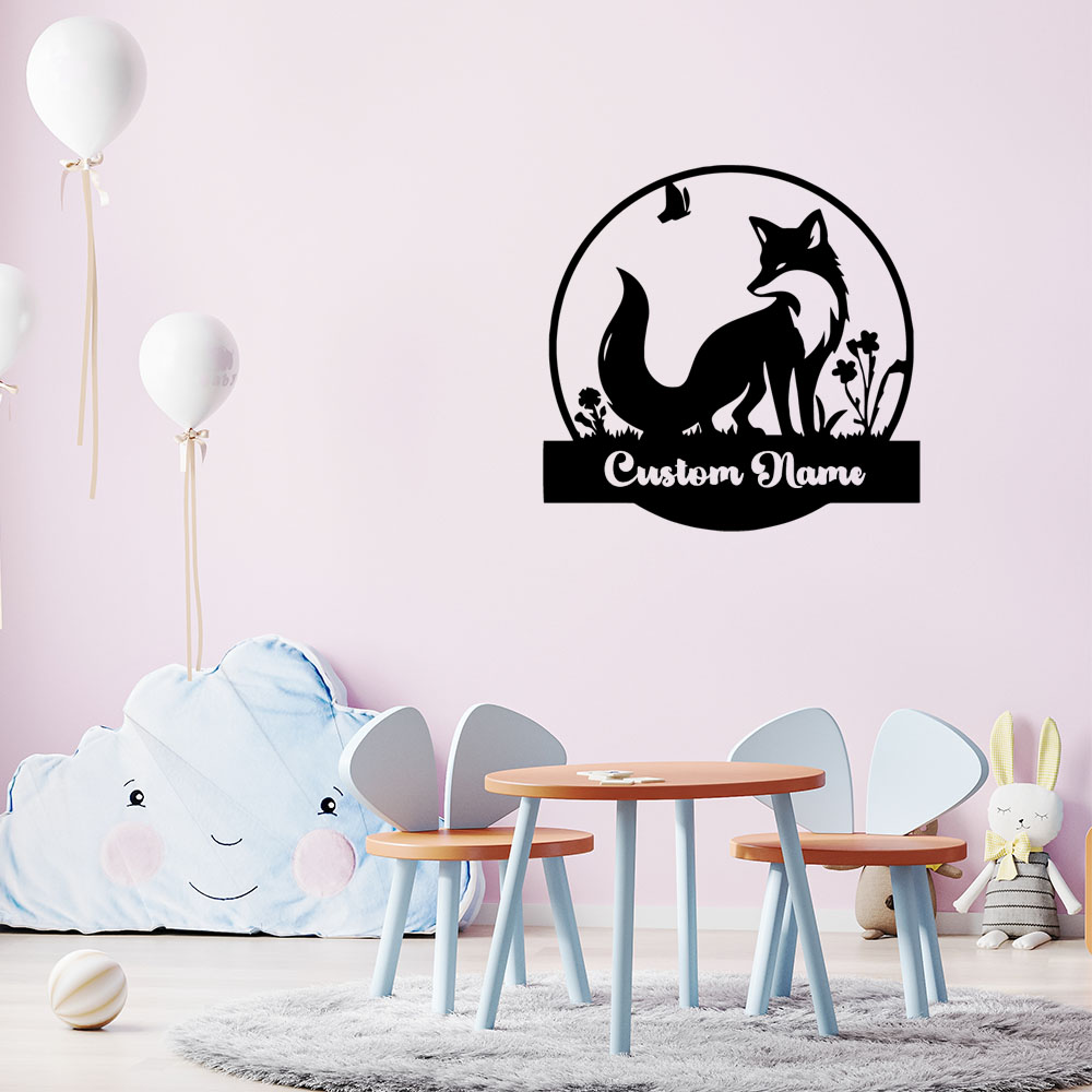 1PC Colorful Fox Customizable  - đánh giá và giá Home Decor Wallpaper