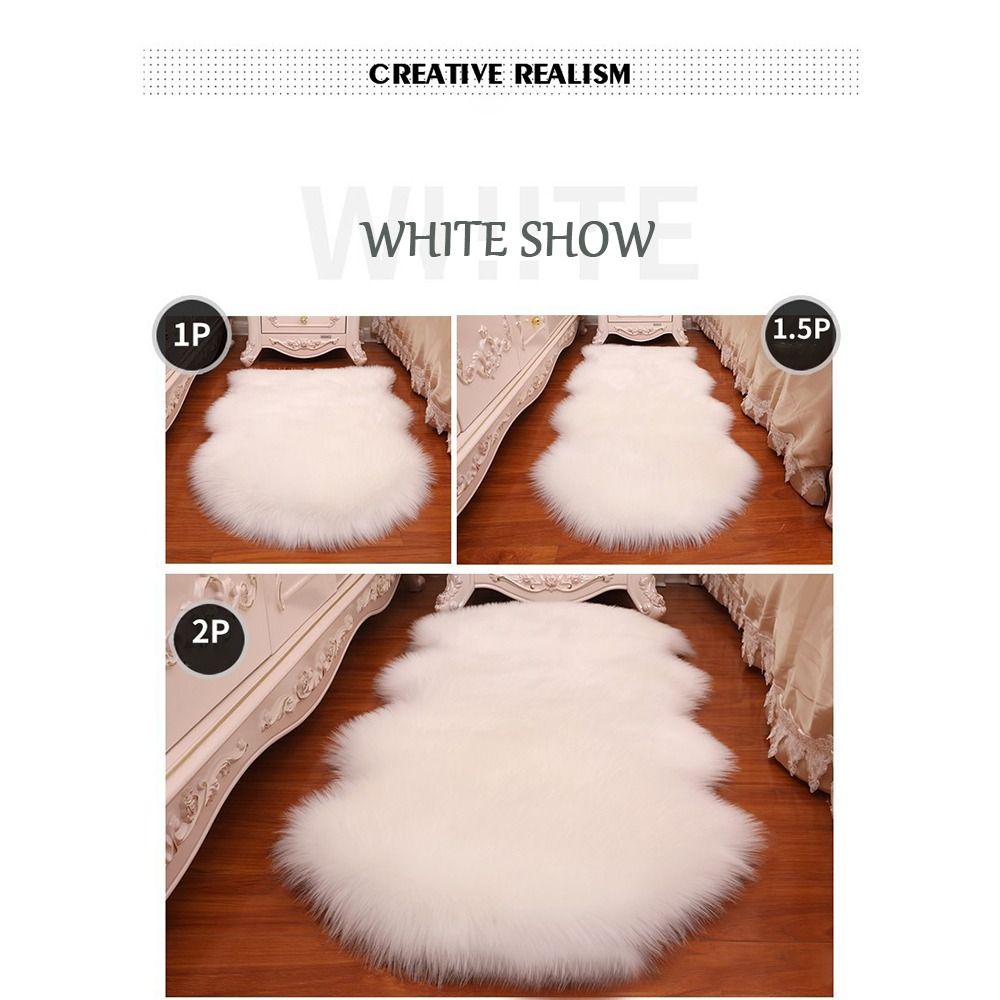 Artificial Sheepskin Long Hair - đánh giá và giá Cowhide Rug Faux