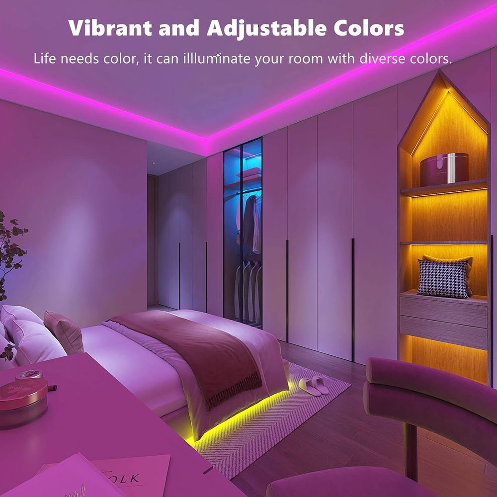 RGB LED Strip Lights for Bedro - đánh giá và giá Home Decor App Free