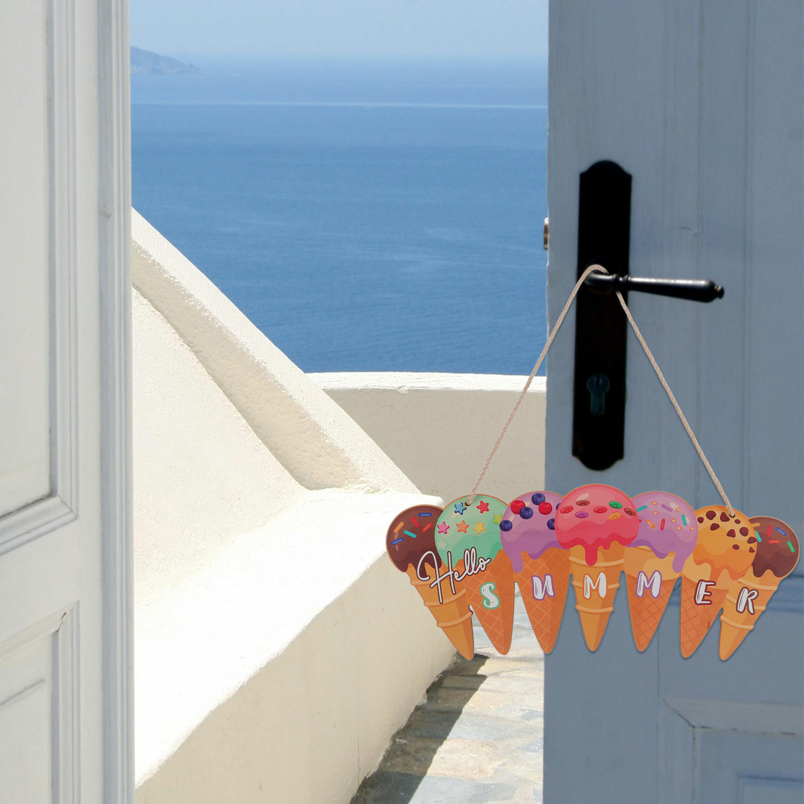 Wooden Ice Cream Door Sign Sum - đánh giá và giá Home Decor Nautical