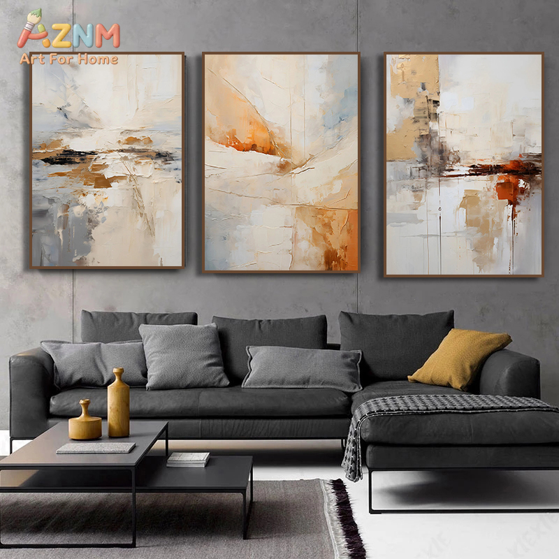 Neutral Landscape Canvas Paint - đánh giá và giá Home Decor Minimal