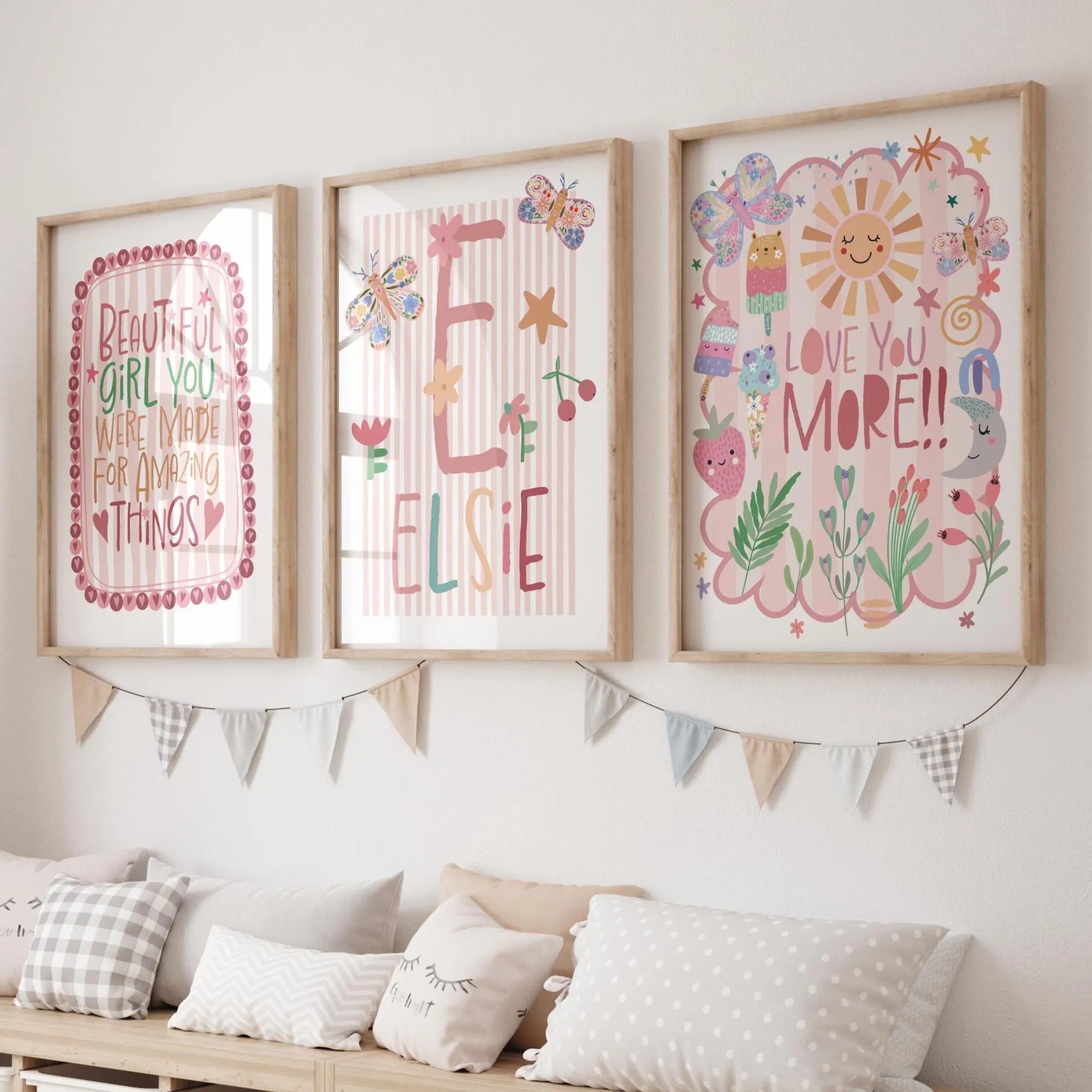 3pcs/set Bohemian Pink Flower  - đánh giá và giá Home Decor Unique Items