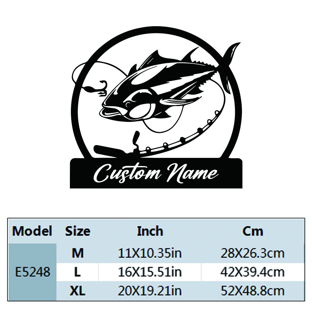 1PC Cool Fishing Custom Text W - đánh giá và giá Home Decor Wallpaper