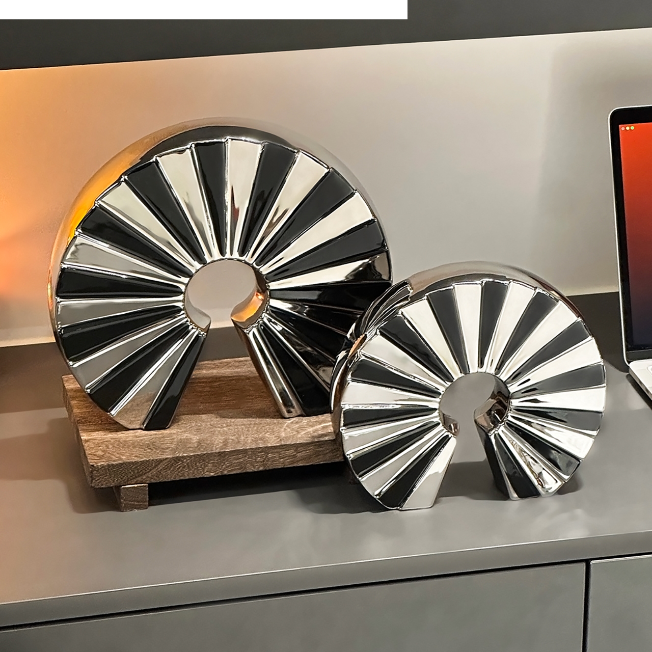 Ceramic Handicrafts Fan-shaped - đánh giá và giá Home Decor Modern Organic
