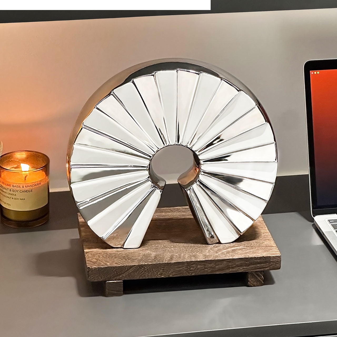 Ceramic Handicrafts Fan-shaped - đánh giá và giá Home Decor Modern Organic