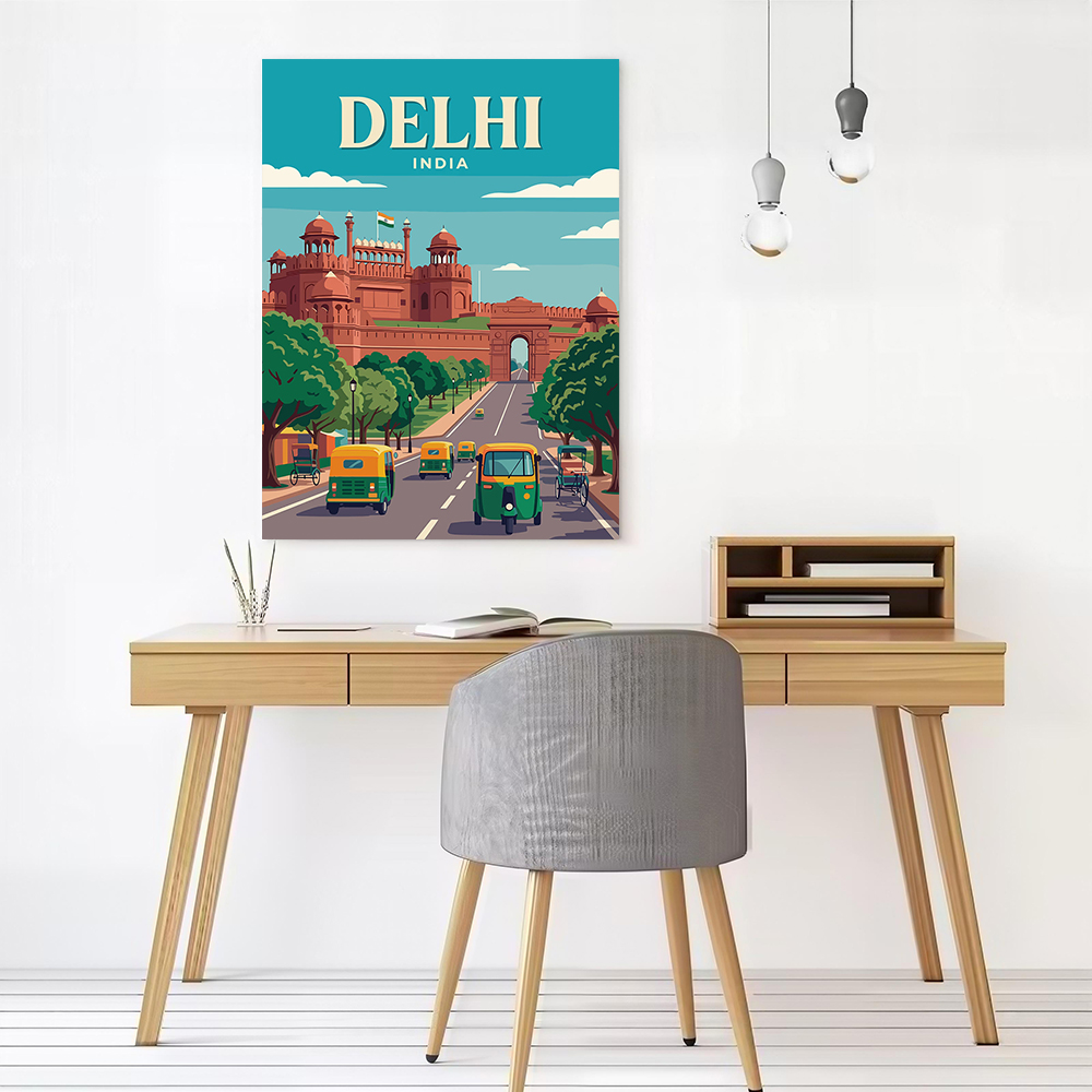 Delhi India Vintage Travel Can - đánh giá và giá Home Decor Delhi