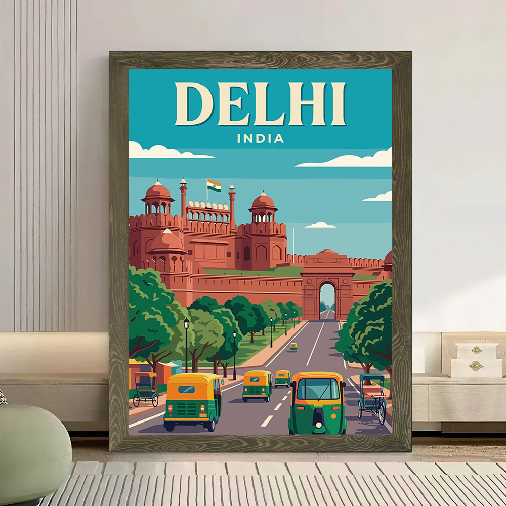 Delhi India Vintage Travel Can - đánh giá và giá Home Decor Delhi