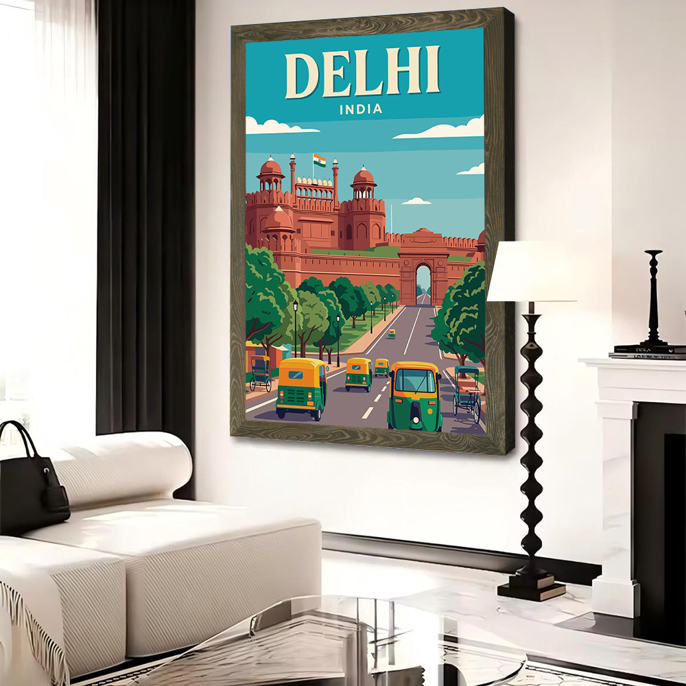 Delhi India Vintage Travel Can - đánh giá và giá Home Decor Delhi