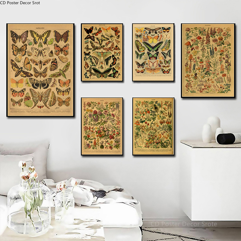 Butterfly Insect Flower Mushro - đánh giá và giá Home Decor Wallpaper
