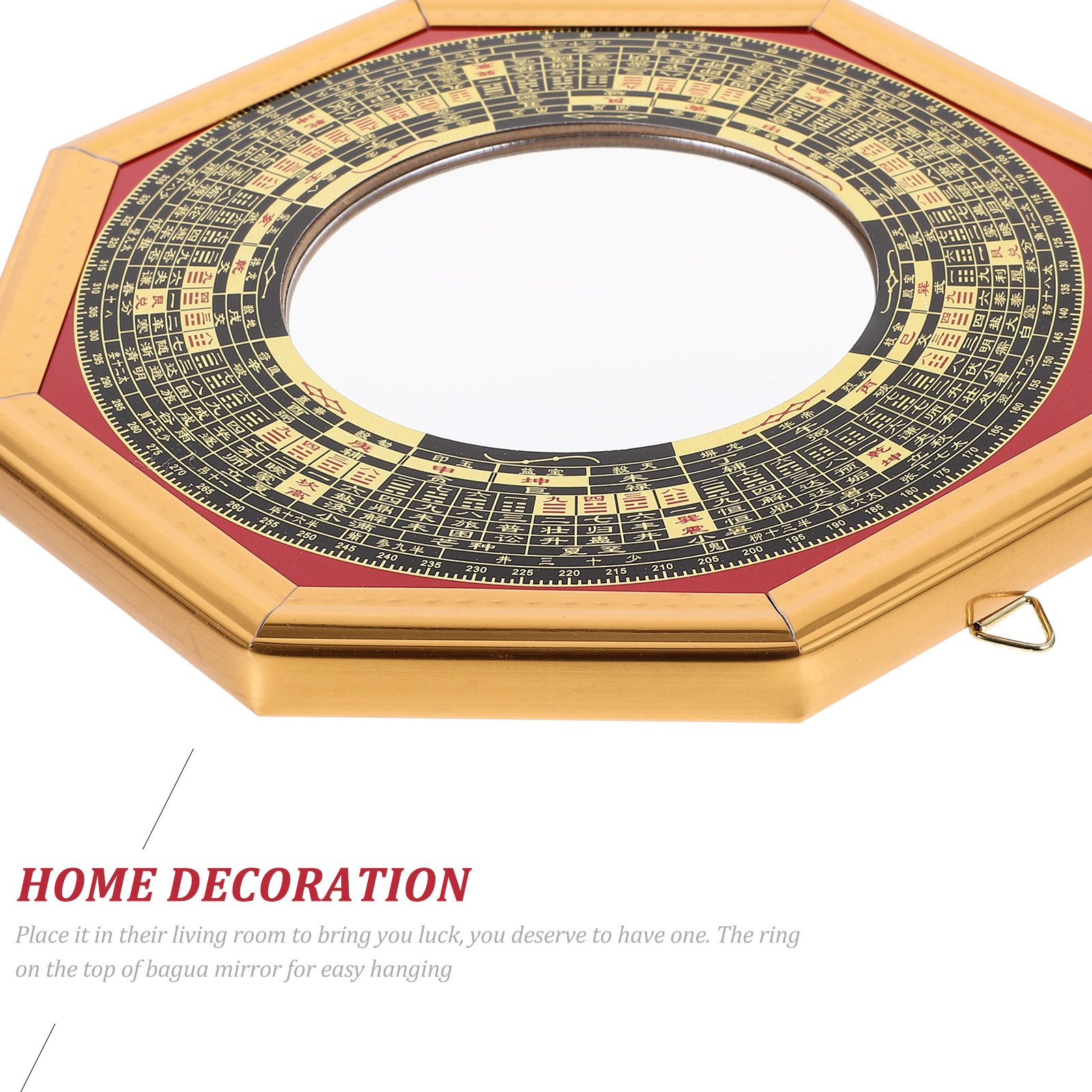 Lucky Chinese Wood Bagua Mirro - đánh giá và giá Home Decor Mirror