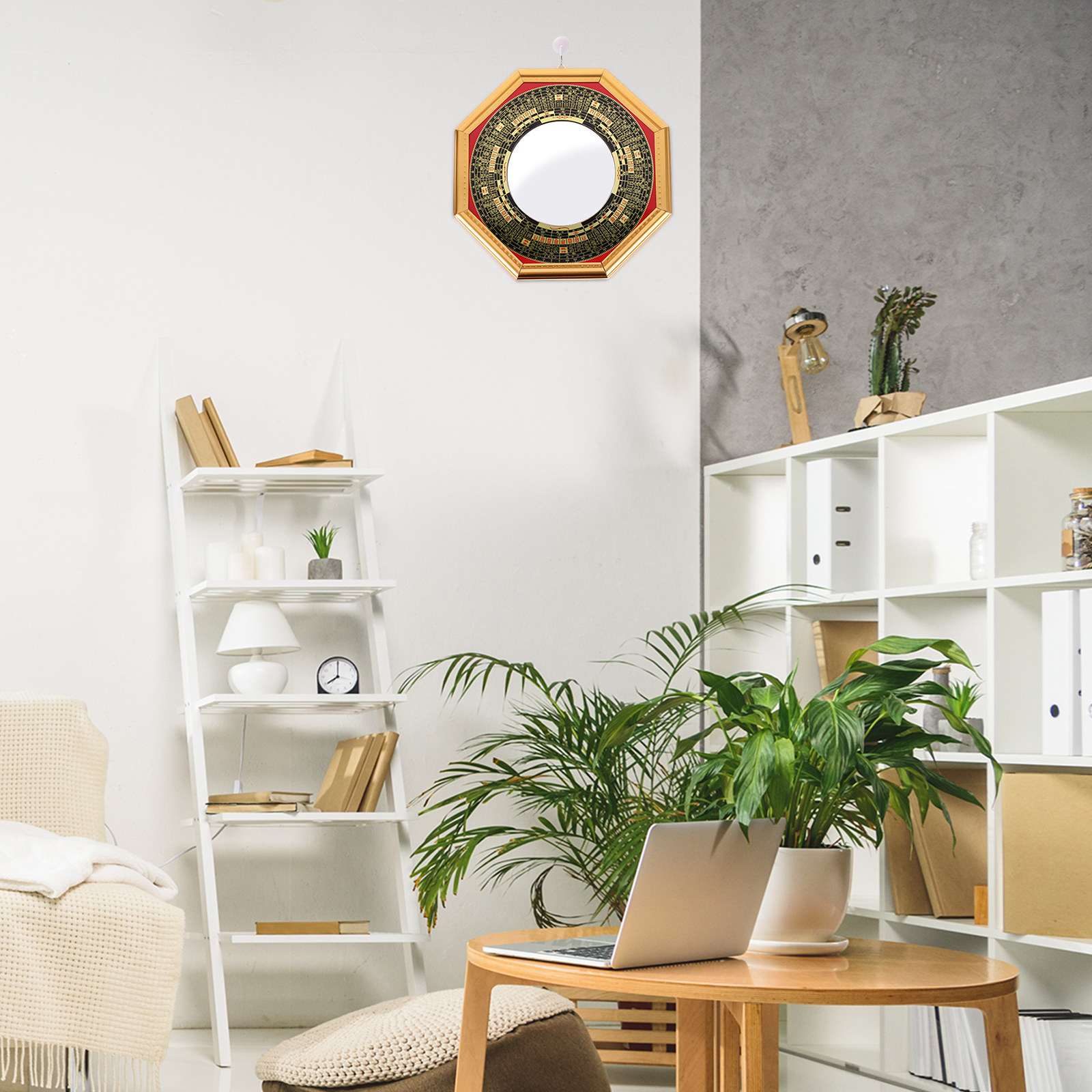 Lucky Chinese Wood Bagua Mirro - đánh giá và giá Home Decor Mirror
