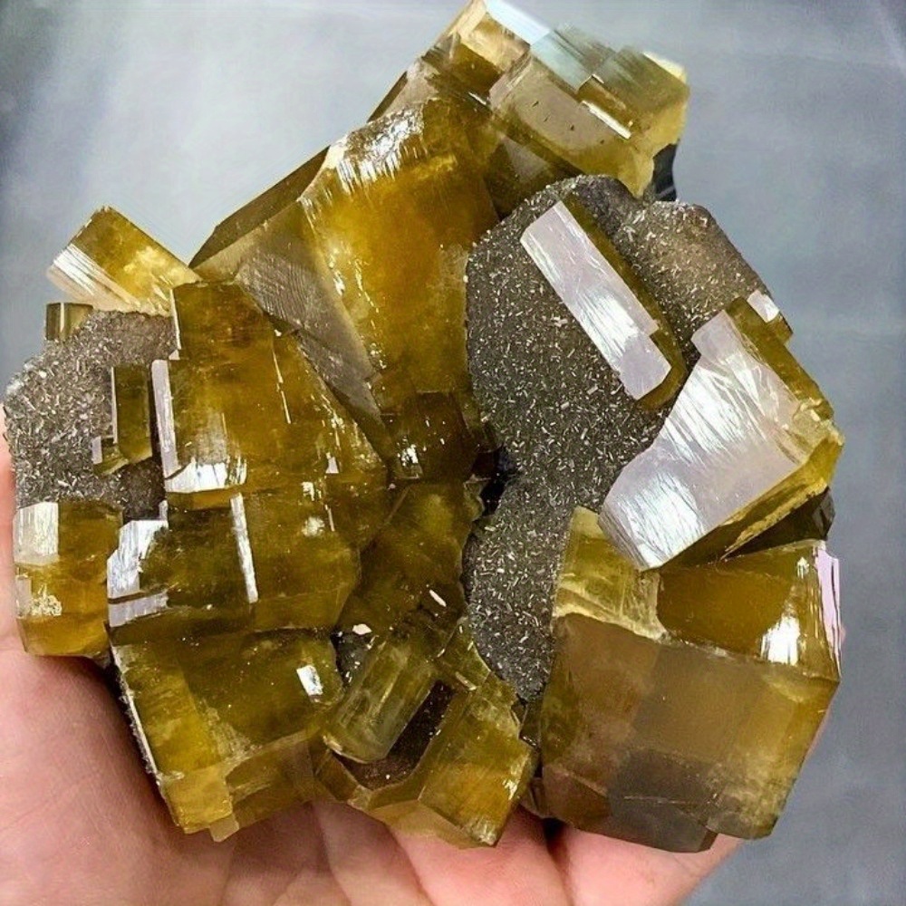 Rare Golden Barite Crystal Clu - đánh giá và giá Home Decor Modern Organic