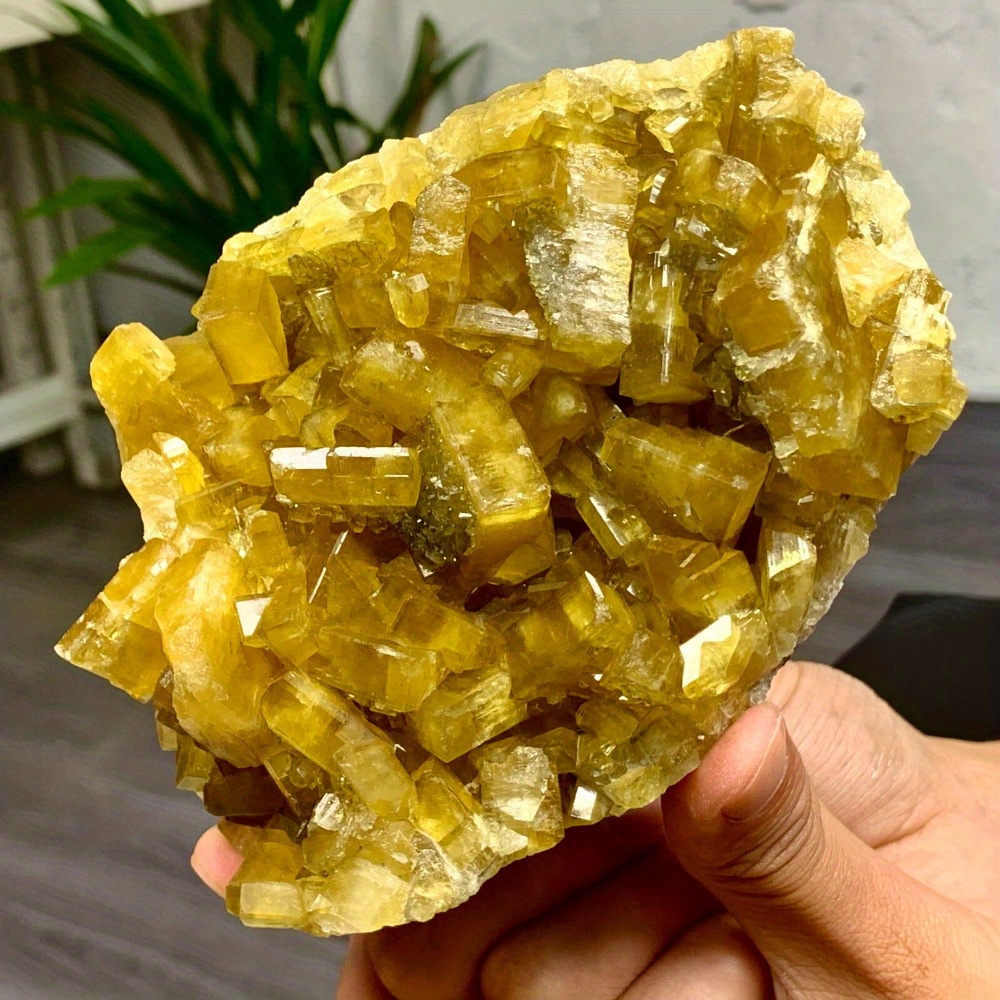 Rare Golden Barite Crystal Clu - đánh giá và giá Home Decor Modern Organic